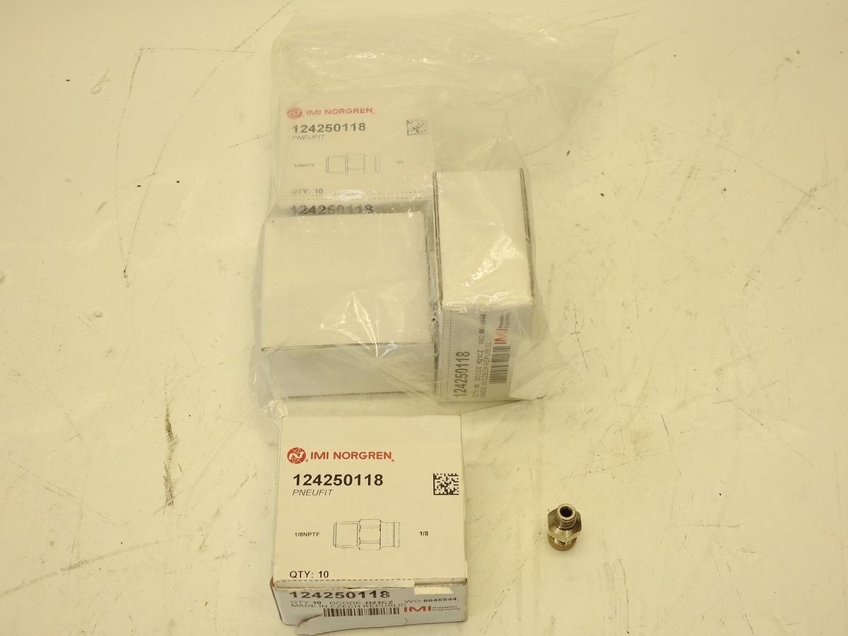 Lot Of 40 IMI NORGREN 124250119 Pneufit Adapter