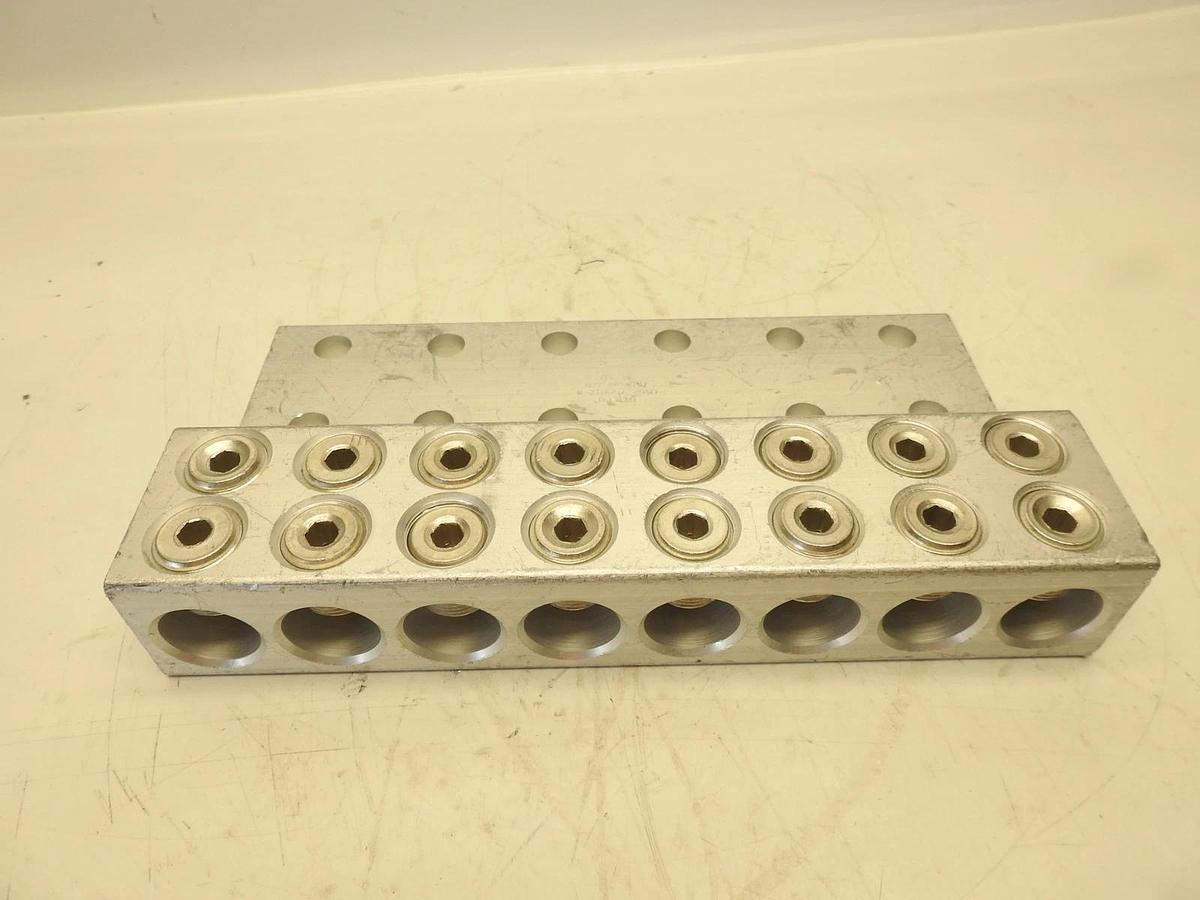 Oem USG2-750R128 Aluminum Spade Type Transformer Lug, Heavy Duty, 8 Ports 12 Hol