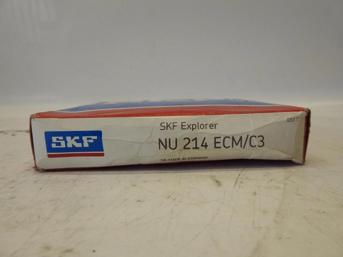 New Genuine SKF NU 214 ECM/C3 Cylindrical Roller Bearing