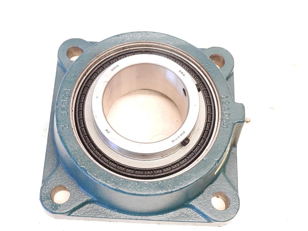 New Genuine DODGE F4B-SCM-307 4-Bolt Flange Mount Bearing 3-7/16" 126198