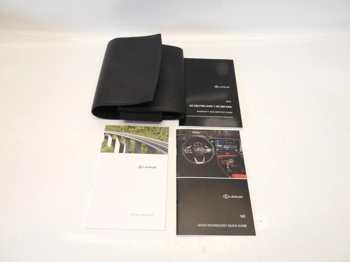 New Oem Lexus Manual Book NX 250 FWD/AWD  NX 350 AWD 2022