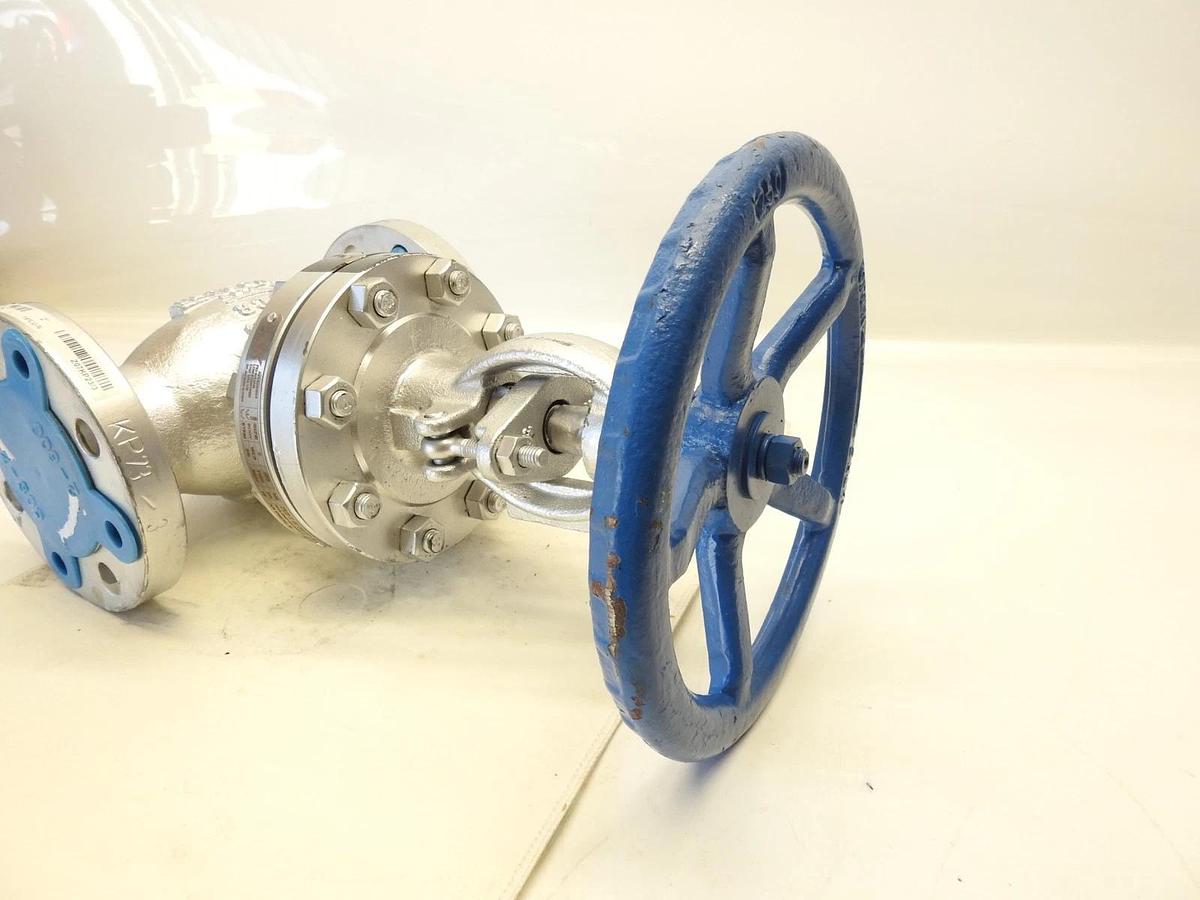 DSI Cast Steel Globe Valve 141LU-N Z07KP23/3 2" Flanged WCB x Stainless Steel Tr