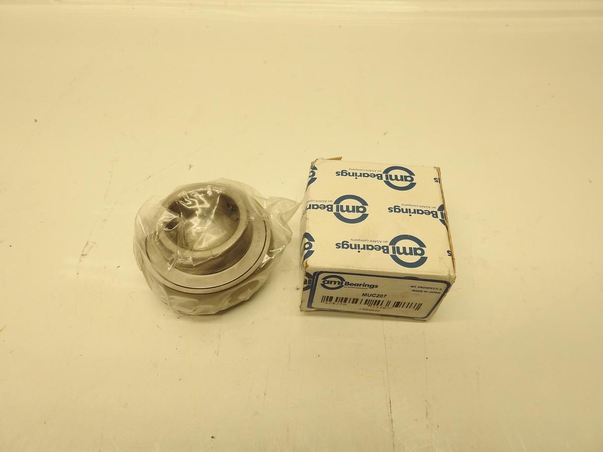 AMI Insert Bearing Normal Wide Set Screw Stainless Steel 1-7/16" MUC207-23
