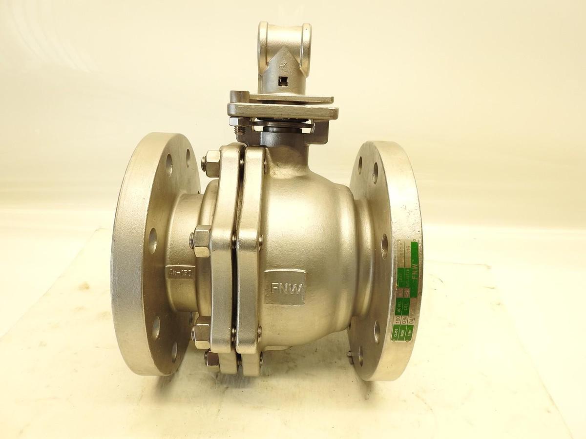 FNW 4" 600c Stainless Steel Full Port Flanged Flanged Ball Valve 150# FNW600CFP