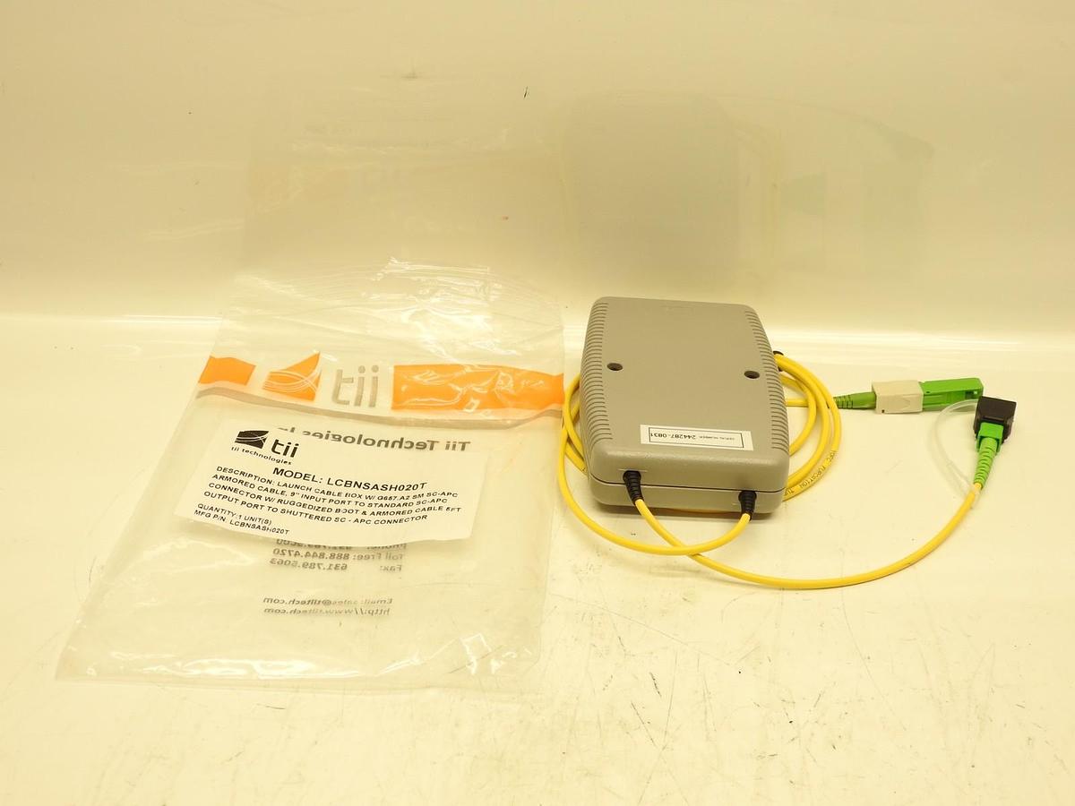 Tii OTDR Launch Cable Box SC/APC & SC/APC Connectors SM G657 .A2 LCBNSASH020T