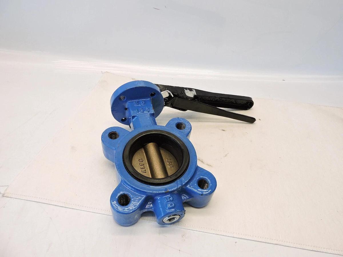 New FNW FNW712E Lug Style Butterfly Valve 5" Aluminum Bronze