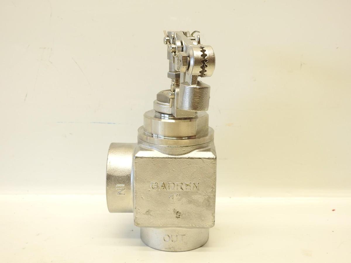 Gadren 1" In Out Stainless Steel Angle Float Valve Heavy Duty