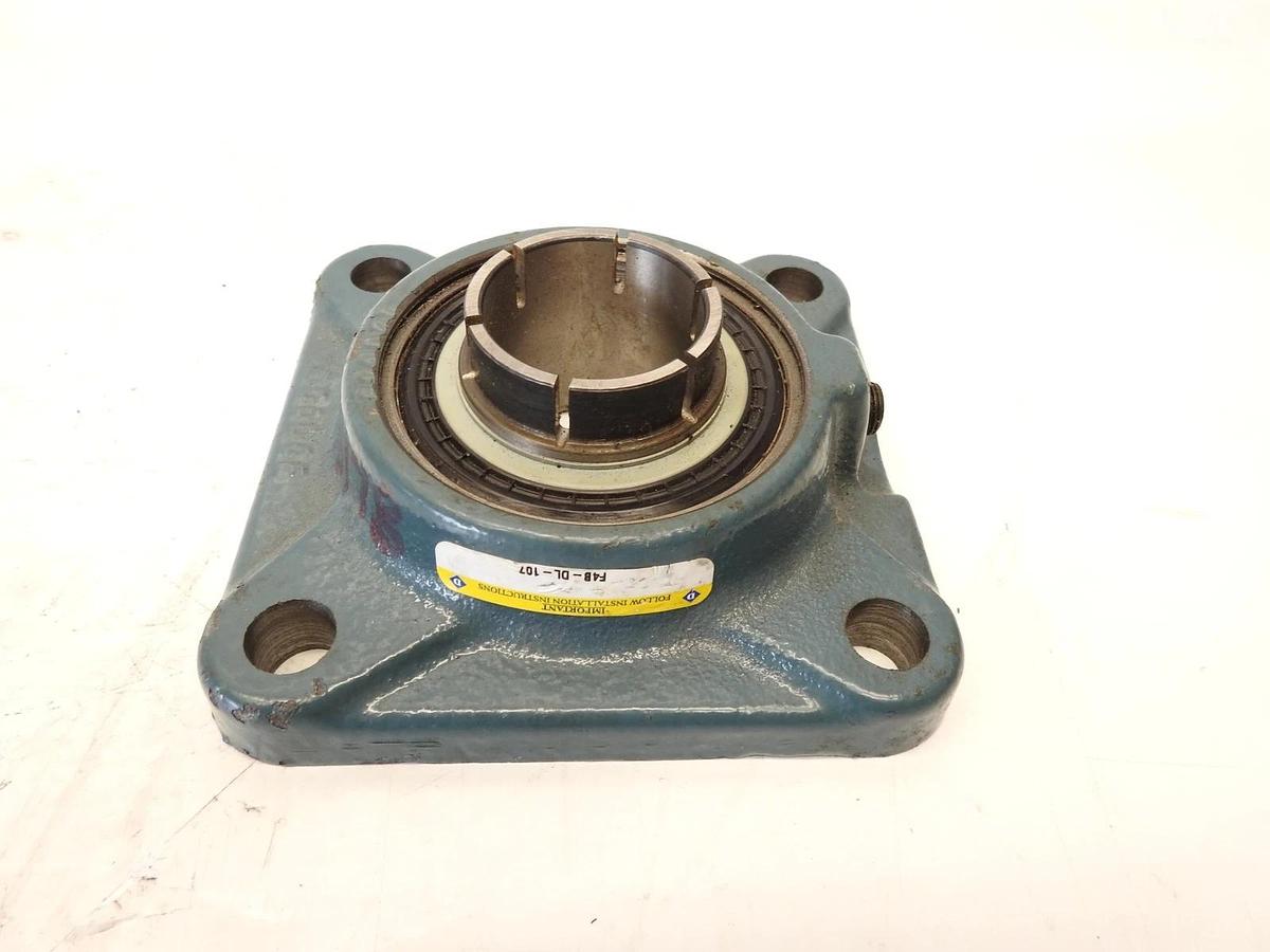 Dodge F4B-DL-107 1-7/16" bore 4-Bolt Flange Ball Bearing with Concentric Collar