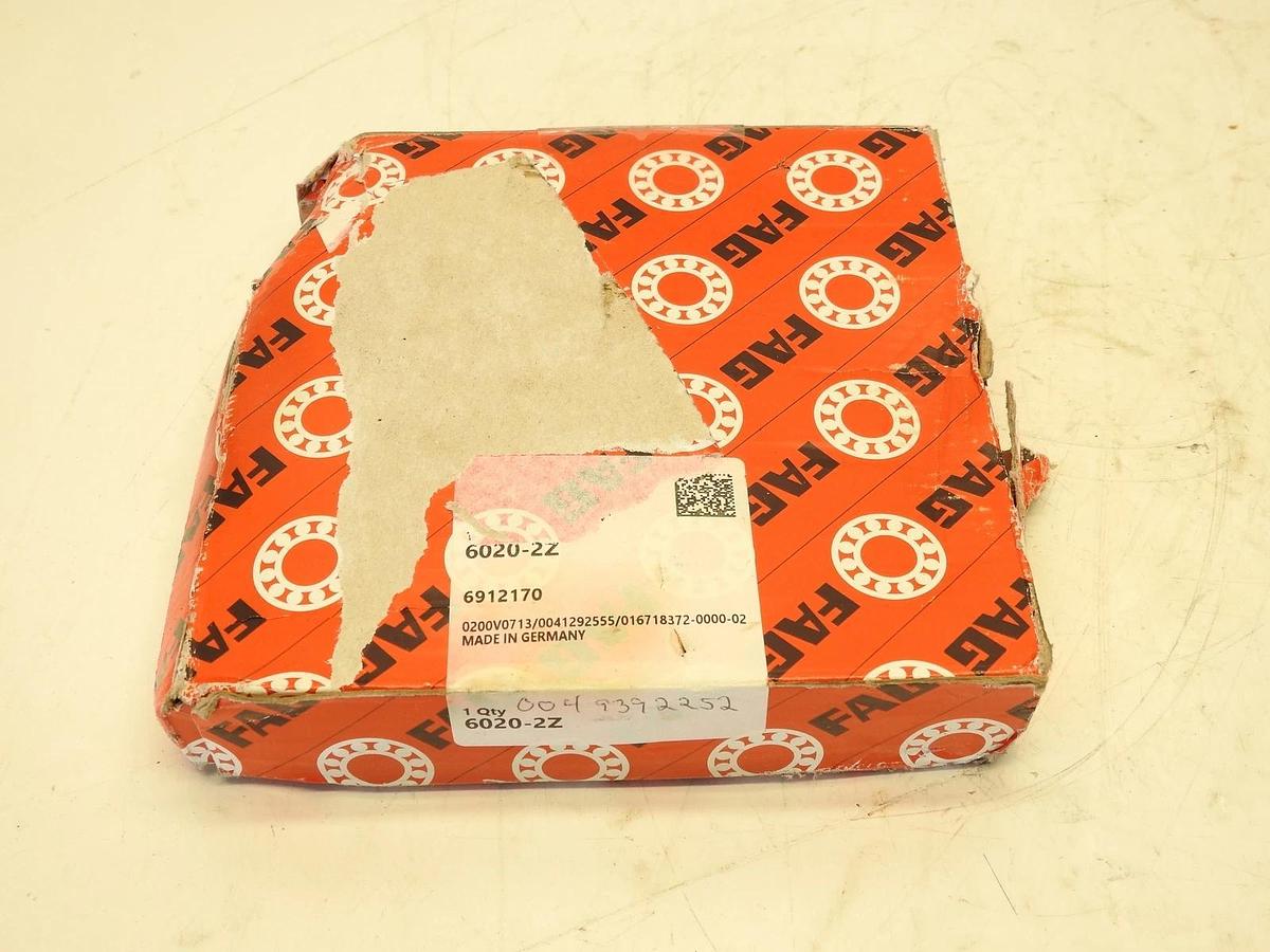 FAG 6020-2Z Deep Groove Ball Bearing 100x150x24(mm)