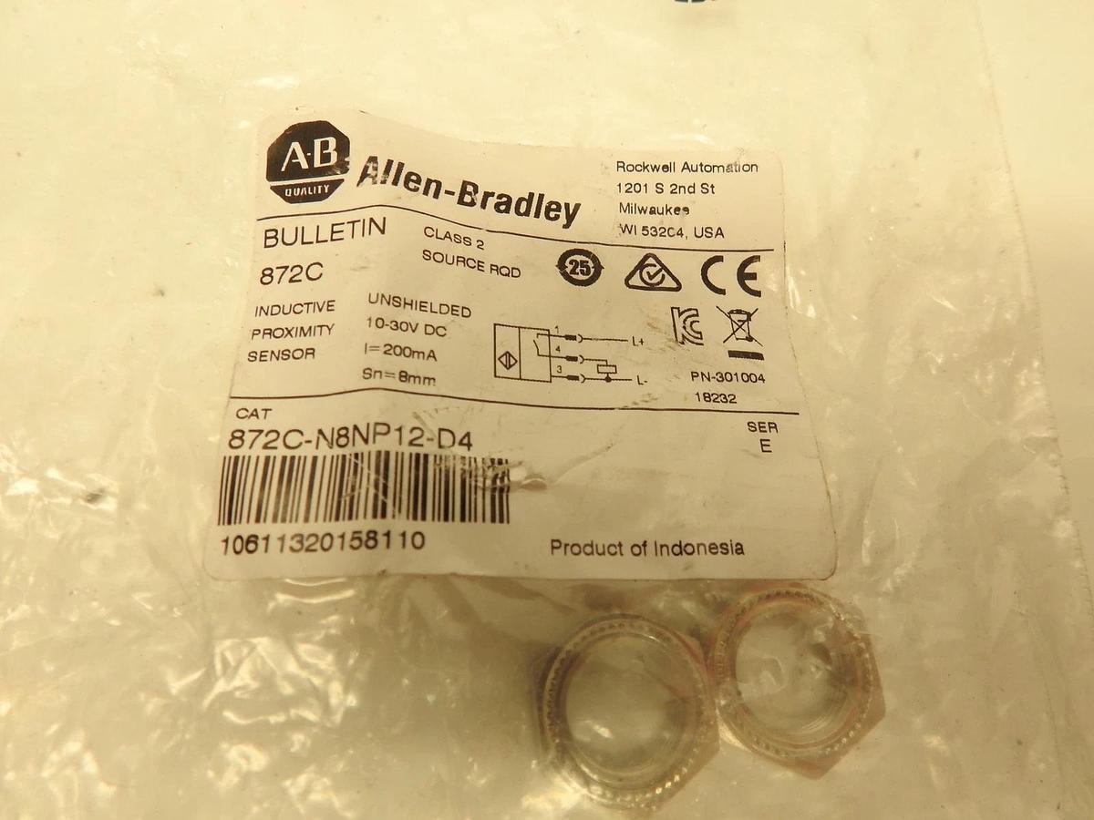 New Oem Allen-Bradley 872C-N8NP12-D4, Inductive Prox Sensor 872C