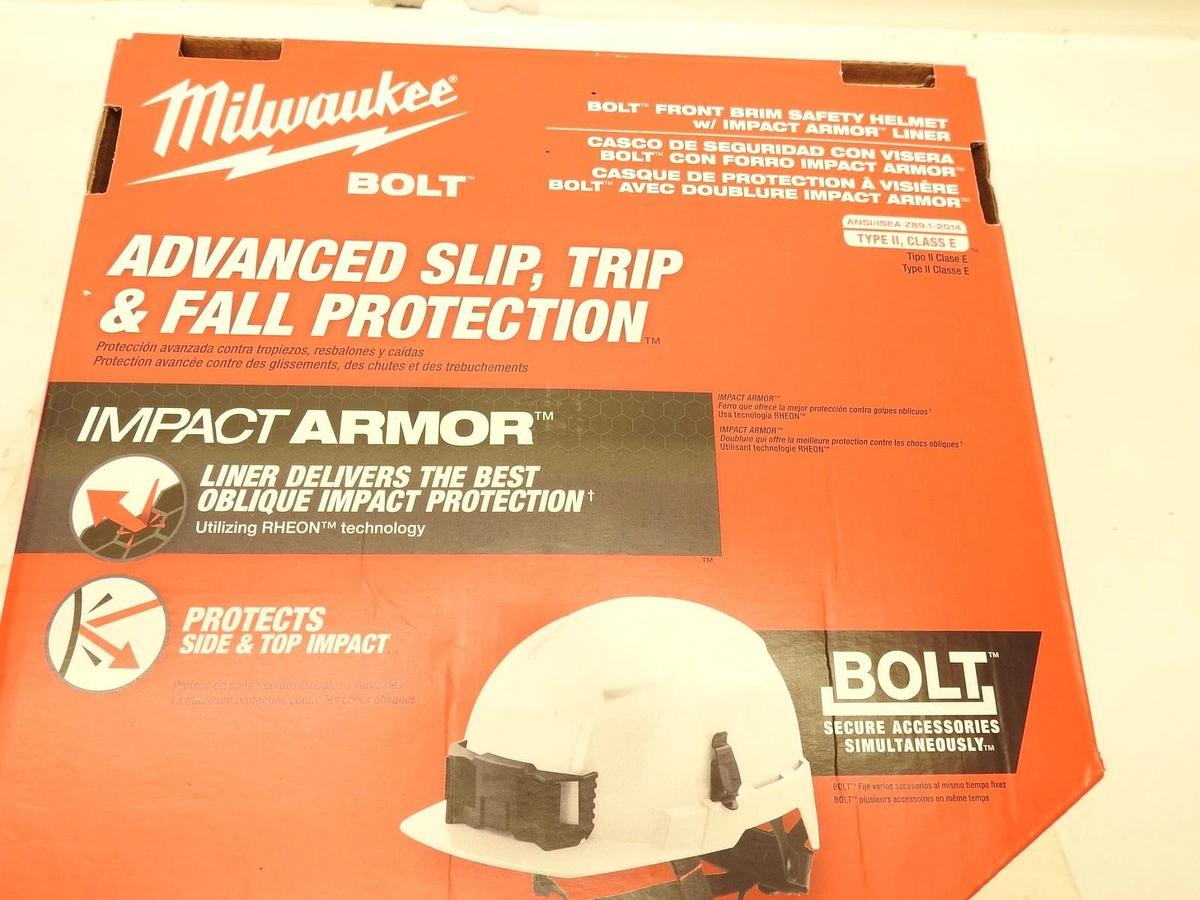 New Milwaukee Bolt Hardhat Blue Construction Safety Helmet With Liner 50-73-1321