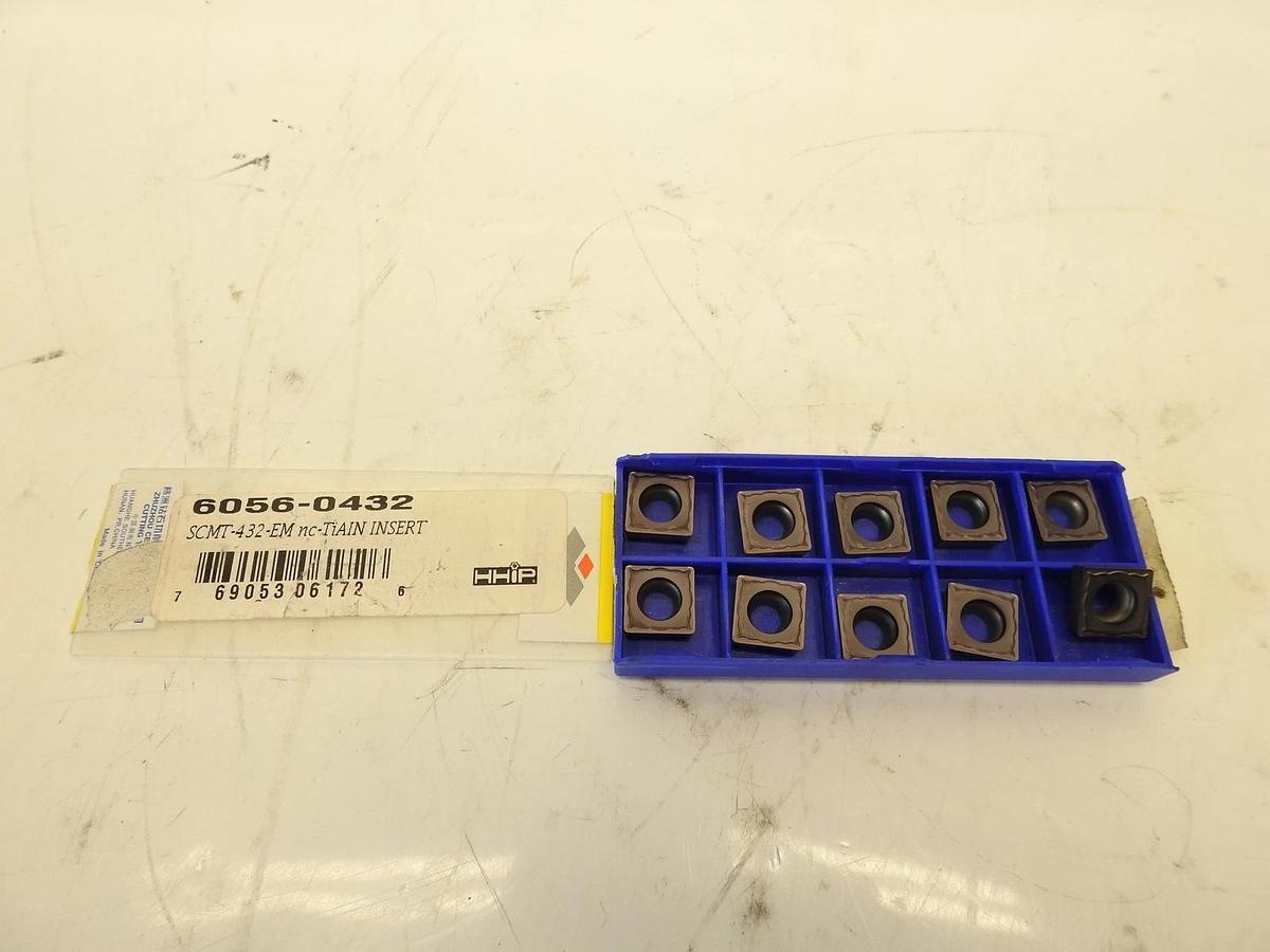 Lot Of 10 SCMT-432-EM nc-TiAIN COATED CARBIDE INSERT (6056-0432)