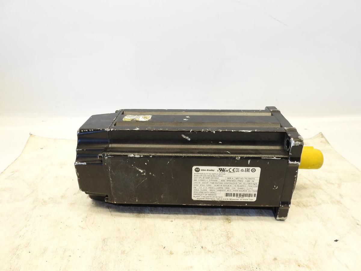 New Oem Allen-Bradley VPL-B1306F-CK12AA Servo Motor,Low Inertia,480V AC,130mm