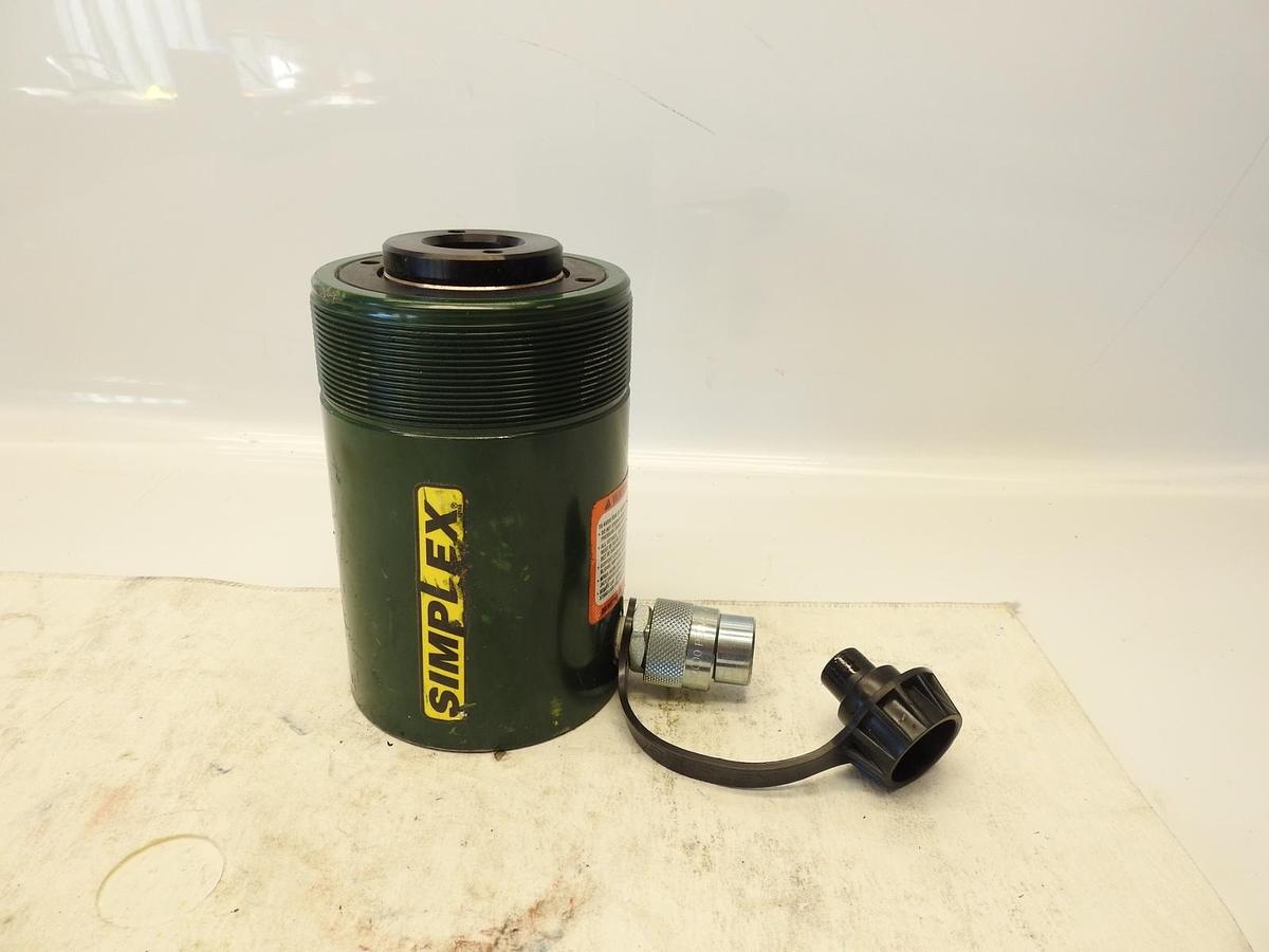 Simplex RC302A Center Hole Steel Hydraulic Cylinder, 30 Ton Capacity, 2.5 In Str