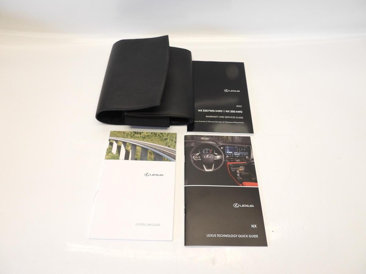 New Oem Lexus Manual Book NX 250 FWD/AWD  NX 350 AWD 2022