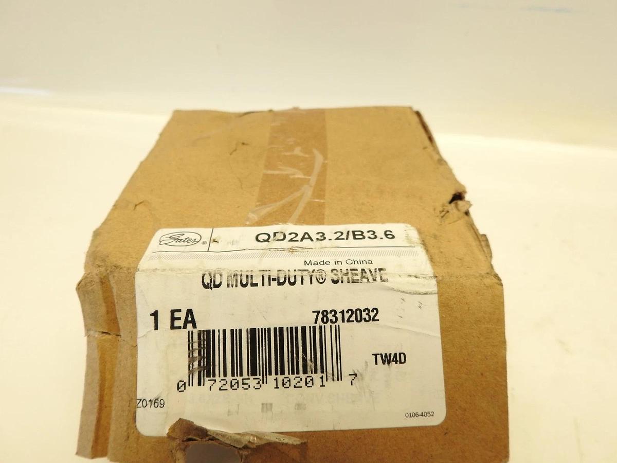 Gates QD2A3.2/B3.6 Multi-Duty Sheaves - QD