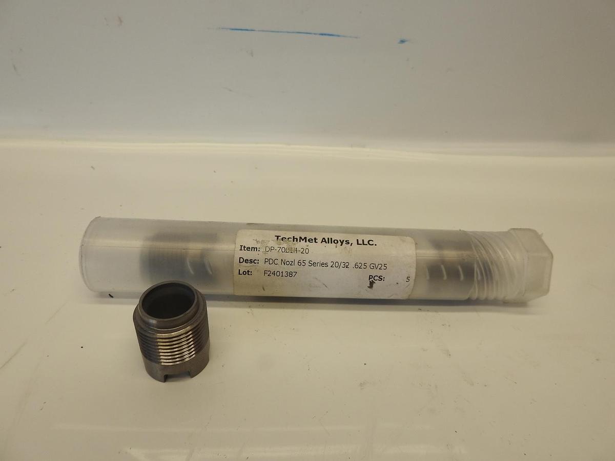 5Pcs TechMet Alloys DP-70014-20  PDC Nozl 65 Series 20/32 .625 GV25