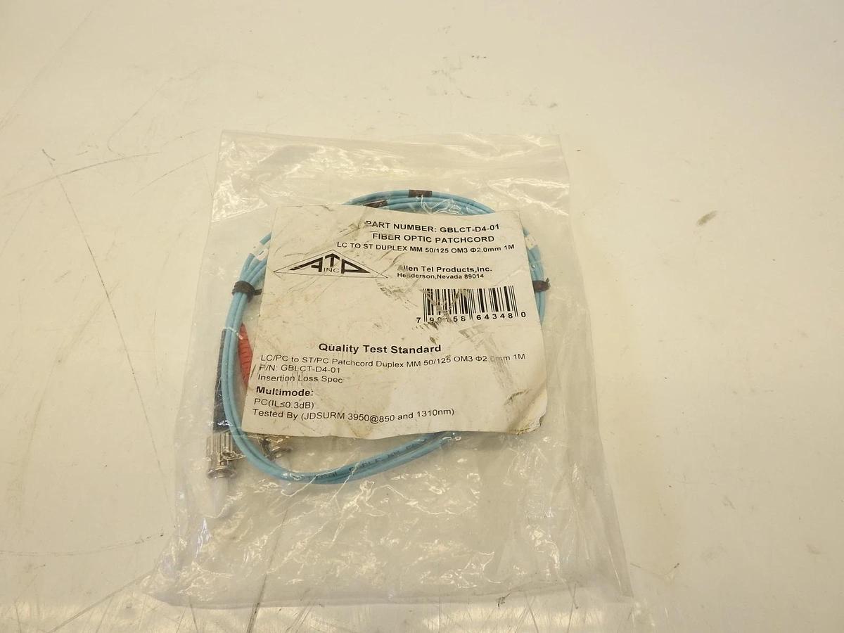 Lot Of 12 ALLEN TEL PRODUCTS GBLCT-D4-01 Fiber Optic Lot of 2 packes infinite al