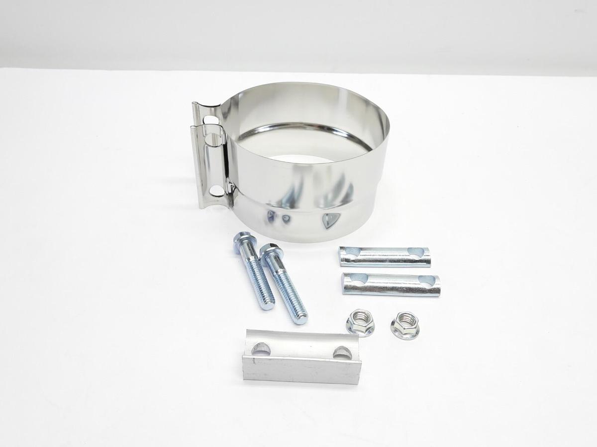 NEW Stainless Steel Preformed 5" Truck Exhaust Clamp TRP EC50PLS