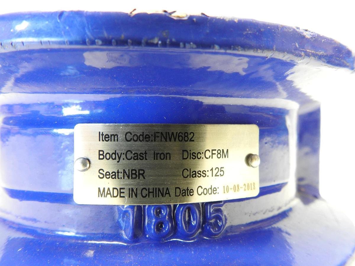 FNW Epoxy Coated Cast Iron Wafer Check Valve 4" FNW682P