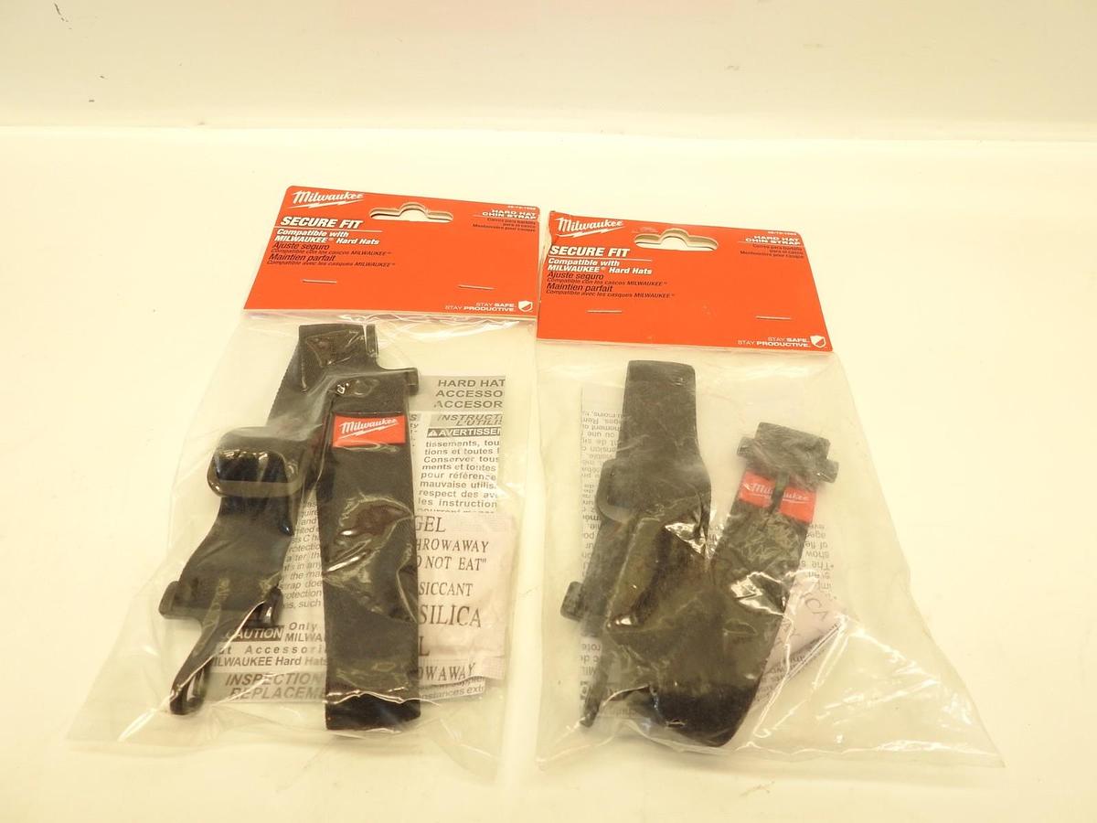 Lot Of 2 Oem Milwaukee Hard Hat Chin Strap 48-73-1082 OSFA - Set of 2