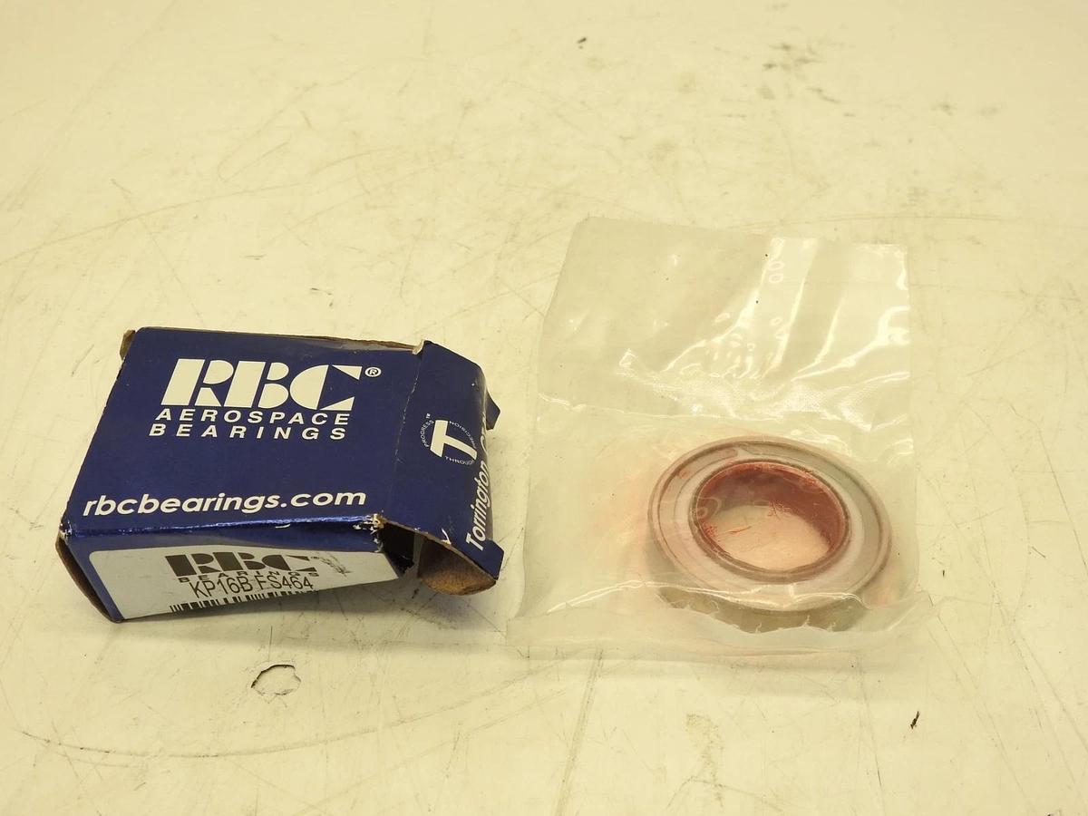 RBC KP16BFS464 Bearing 1" ID 1-3/4" OD 0.4370" Width Double Sealed Teflon