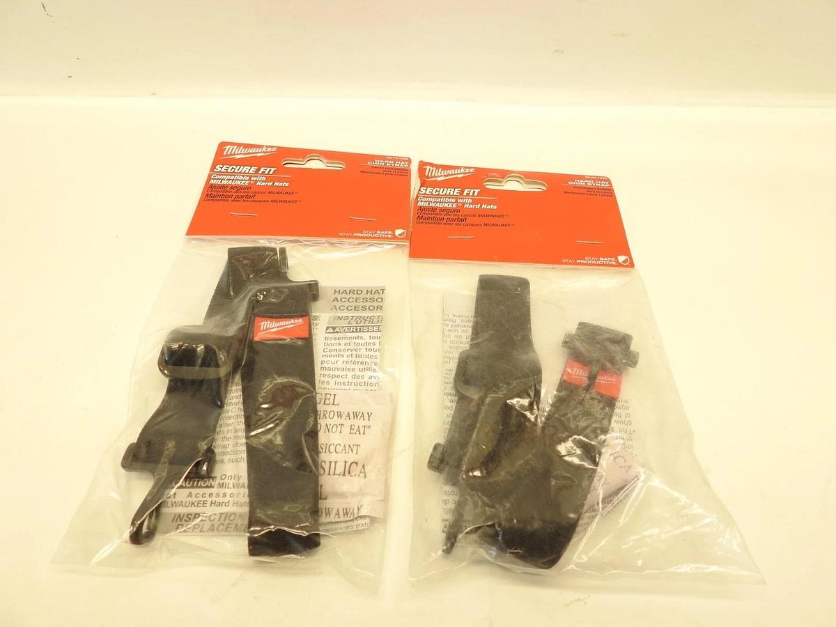 Lot Of 2 Oem Milwaukee Hard Hat Chin Strap 48-73-1082 OSFA - Set of 2