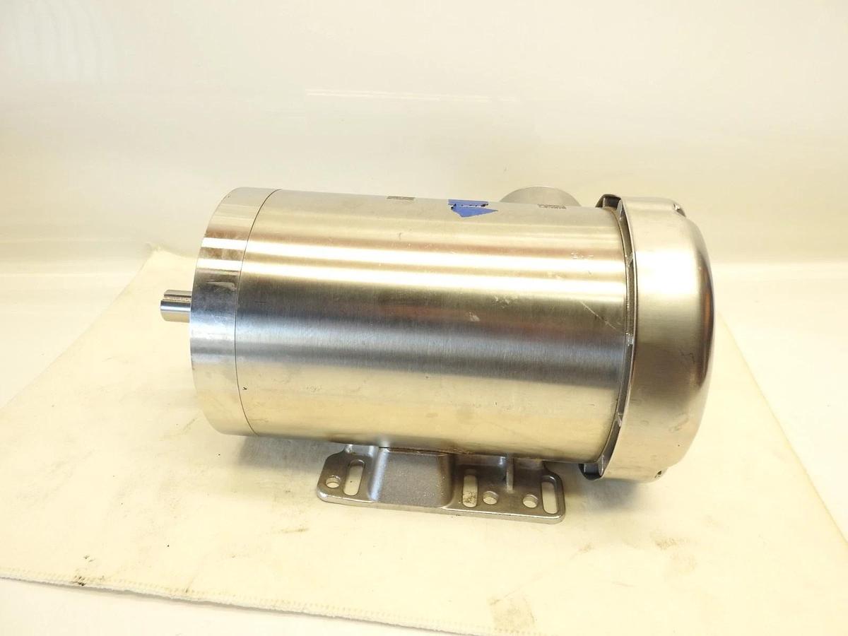 New Genuine Leeson Wash Down Motor, CZ145T17UK1E, 2 / 1-1/2 HP , 230/190 Volt