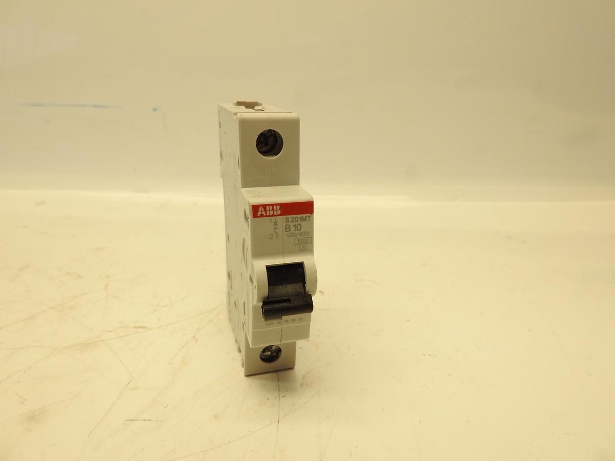 S201MT-B10, ABB, S201MT-B10 Miniature Circuit Breaker B-Char.,10kA,10A,1P