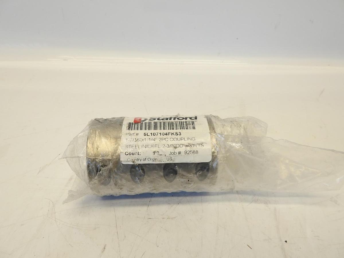 STAFFORD TWO-PIECE SPLIT CLAMP-TYPE RIGID SHAFT COUPLINGS 5L107104FKS3