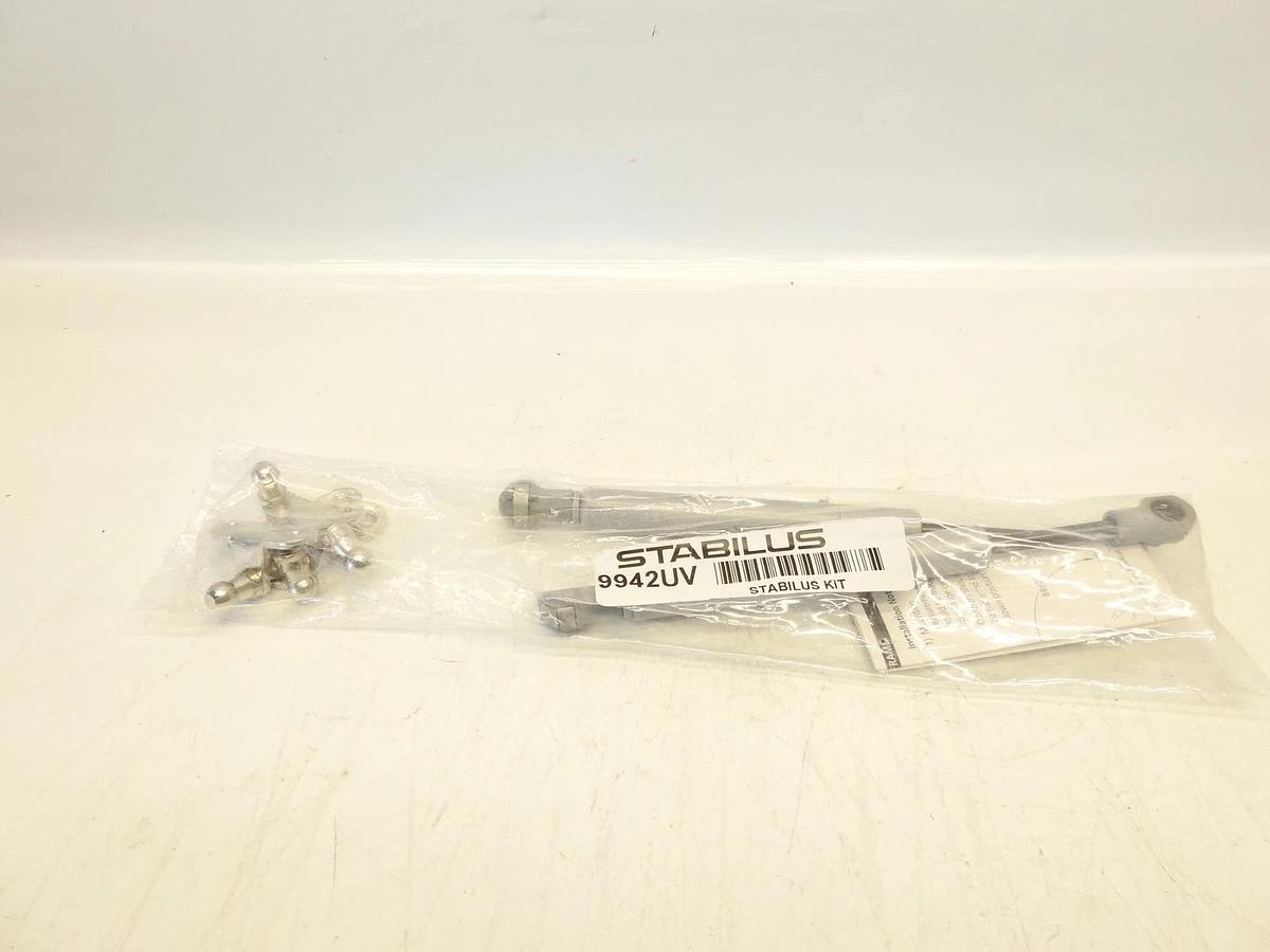 1 PAIR OF STABILUS GAS SPRING FLAP STAY WITH DAMPER STAB-O-SHOC SILVER ST9942UV*