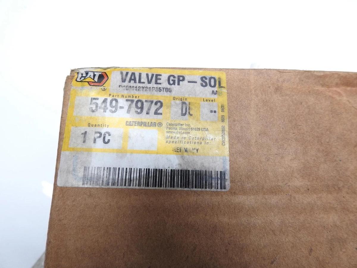 New Oem Cat 549-7972: VALVE GP-SOL Fits 320 323 325326 330 335 336 Excavator