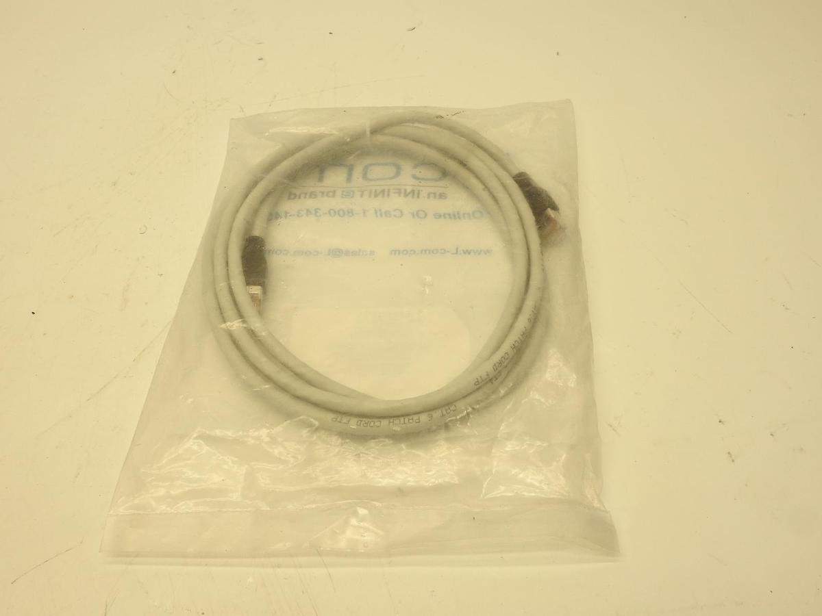 TRD695SCR-7 L-COM Patch Cord RJ45 / RJ45 PVC Jacket Cat 6 Shielded 7ft Grey