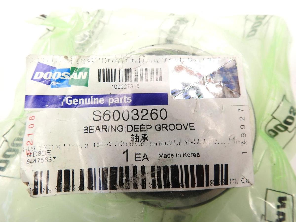 Lot Of 4 Genuine Oem Doosan S6003260 Deep Groove Bearing NEW