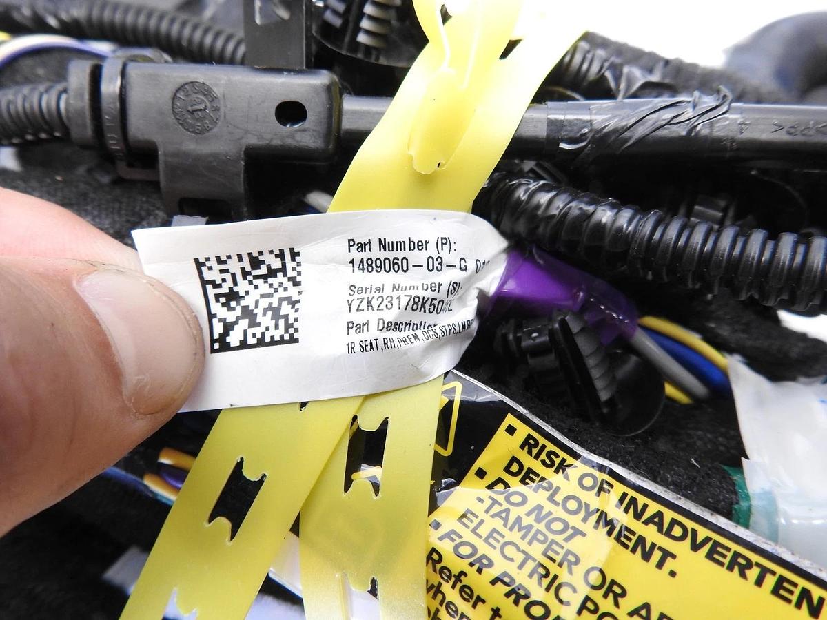 NEW OEM TESLA MODEL 3 RH RIGHT SIDE SEAT WIRE HARNESS 2017 -2022 1489060-03-G