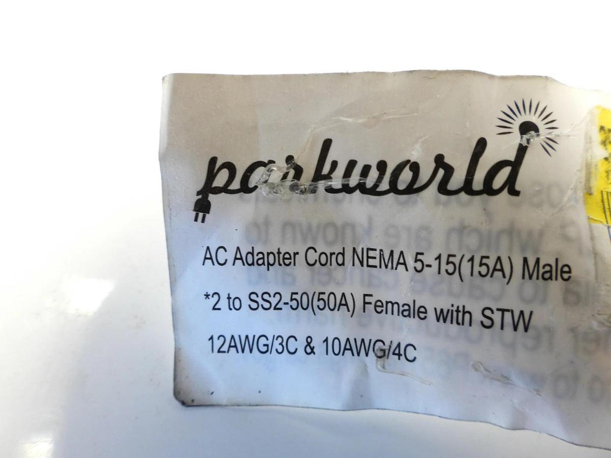 New Parkworld AC Adapter Cord Nema-5(15A) Male to SS2-50(50A) Female W STW