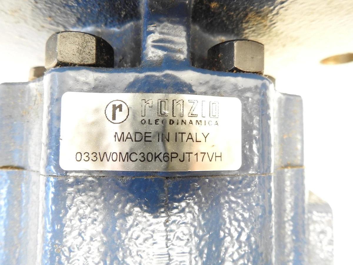New Ronzio Hydraulic Motor 033W0MC30K6PJT17VH Splined Shaft 6 Bolt Hole