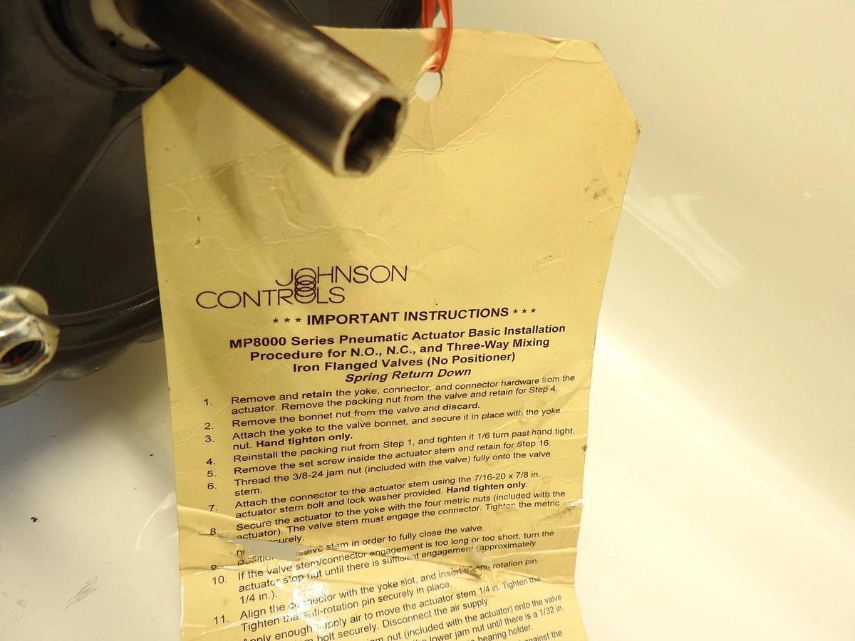 Johnson Controls MP8000 Series Pneumatic Actuator MP865D 3" Flange Valve Actuato