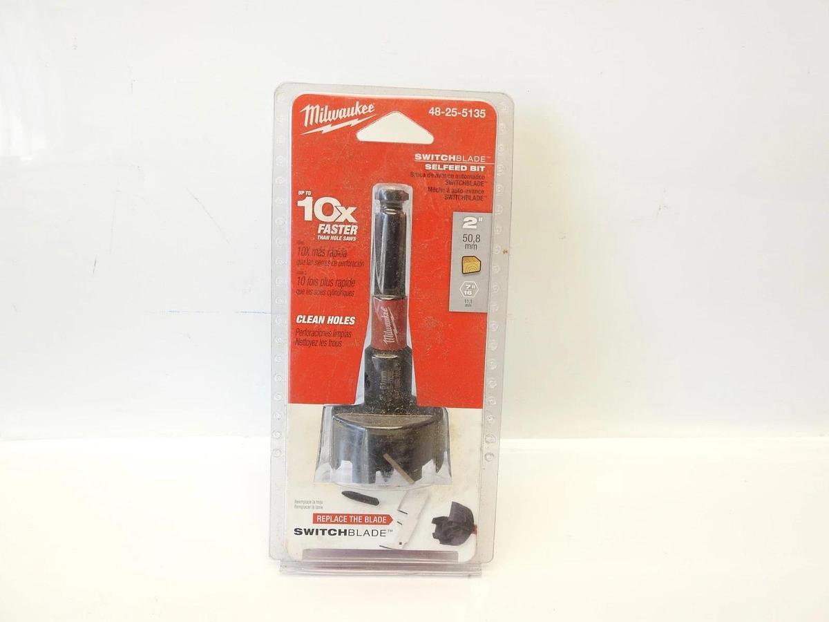 New Oem Milwaukee 48-25-5135 2-Inch Switchblade Selfeed Bit
