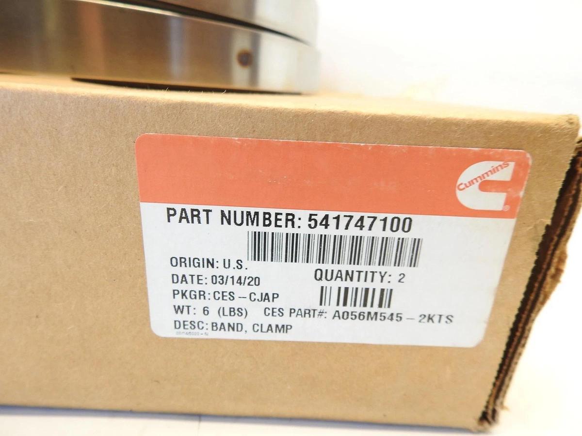 Lot Of 2 New Oem Cummins 541747100 CLAMP,V BAND