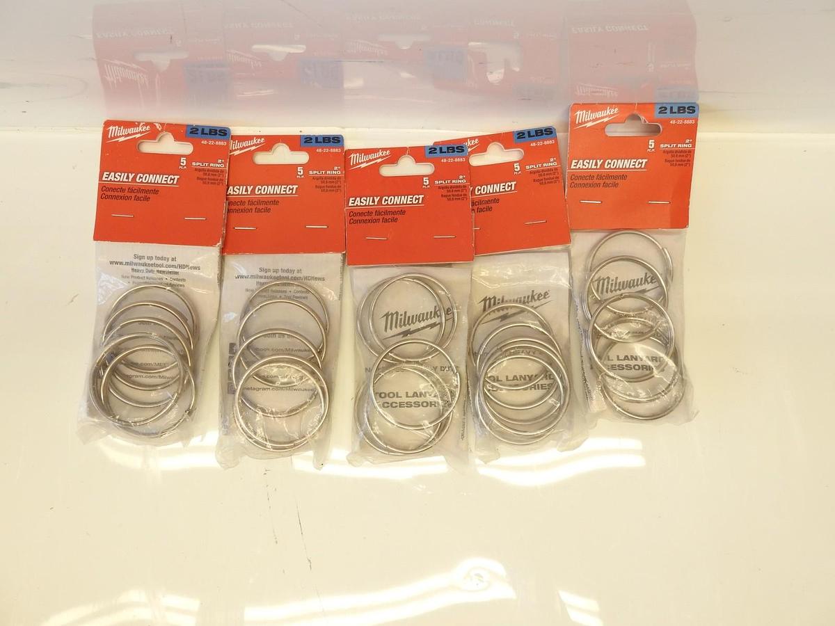 Lot Of 5 Milwaukee 48-22-8883 2 lb 2 in. Split Ring