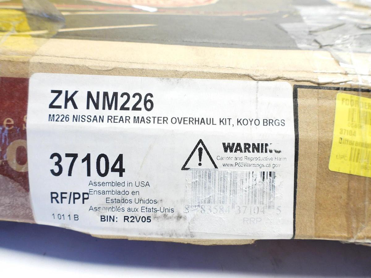 Yukon ZK NM226 Rear Master Overhaul Bearing Kit for Pathfinder/Titan/Frontier