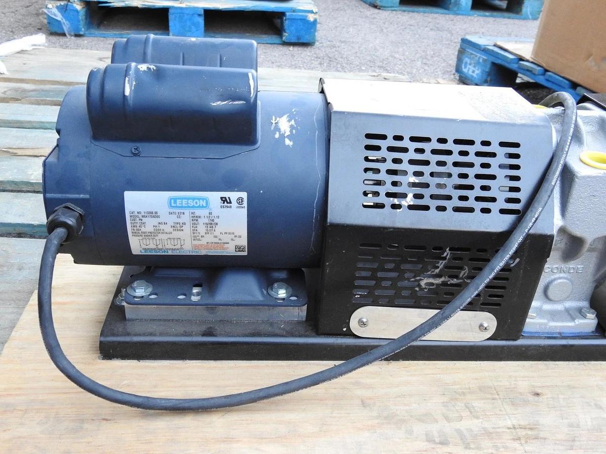 New Genuine Leeson 113266.00 M6K17DB30G Vaccum Pump Motor 60HZ 1740 RPM 115/208-