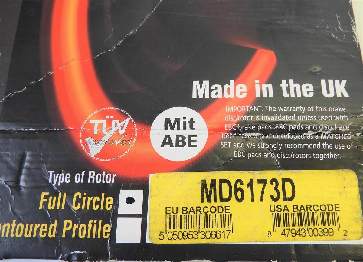 EBC MD6173D Brake Rotors Front/Rear