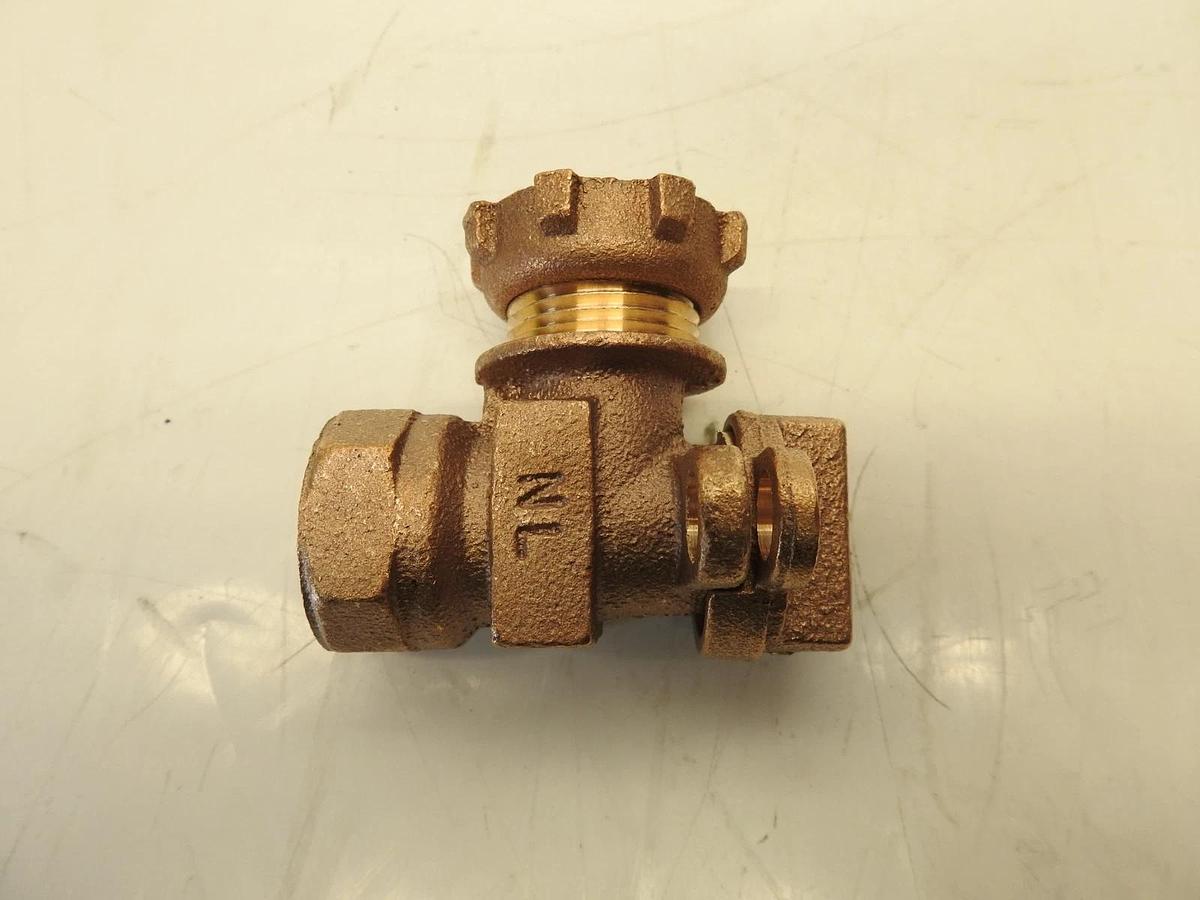 New Mcdonald Angle Curb Valve 3/4" FNPT x 5/8" Stop&Waste Full Port