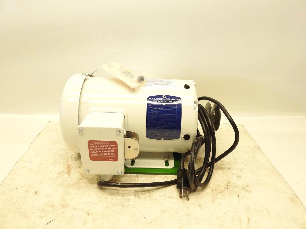 Baldor Reliance Washdown Duty Motor 35W387Y842G1 115/230V 1 HP 1725 RPM 60HZ