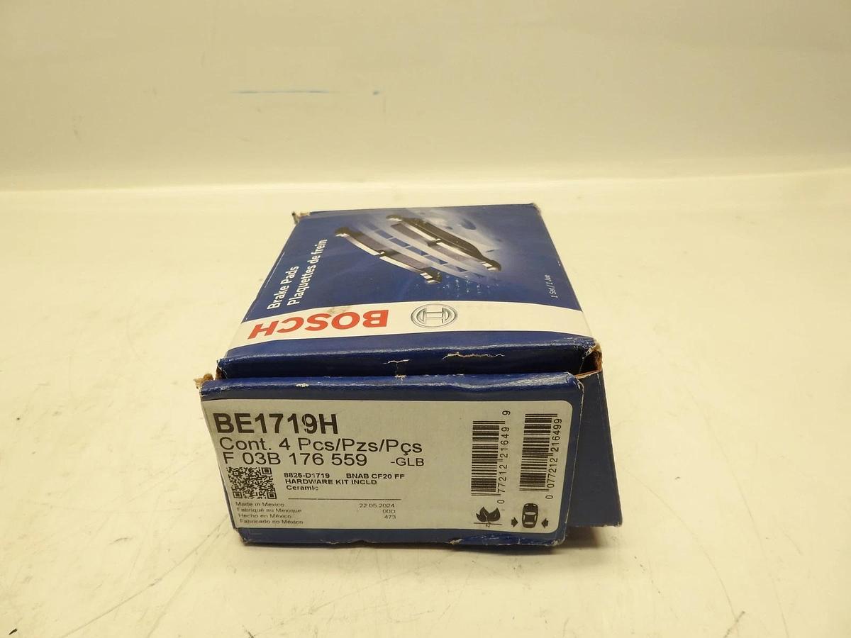 New Oem BOSCH BE1719H Blue Ceramic Disc Brake Pad Set
