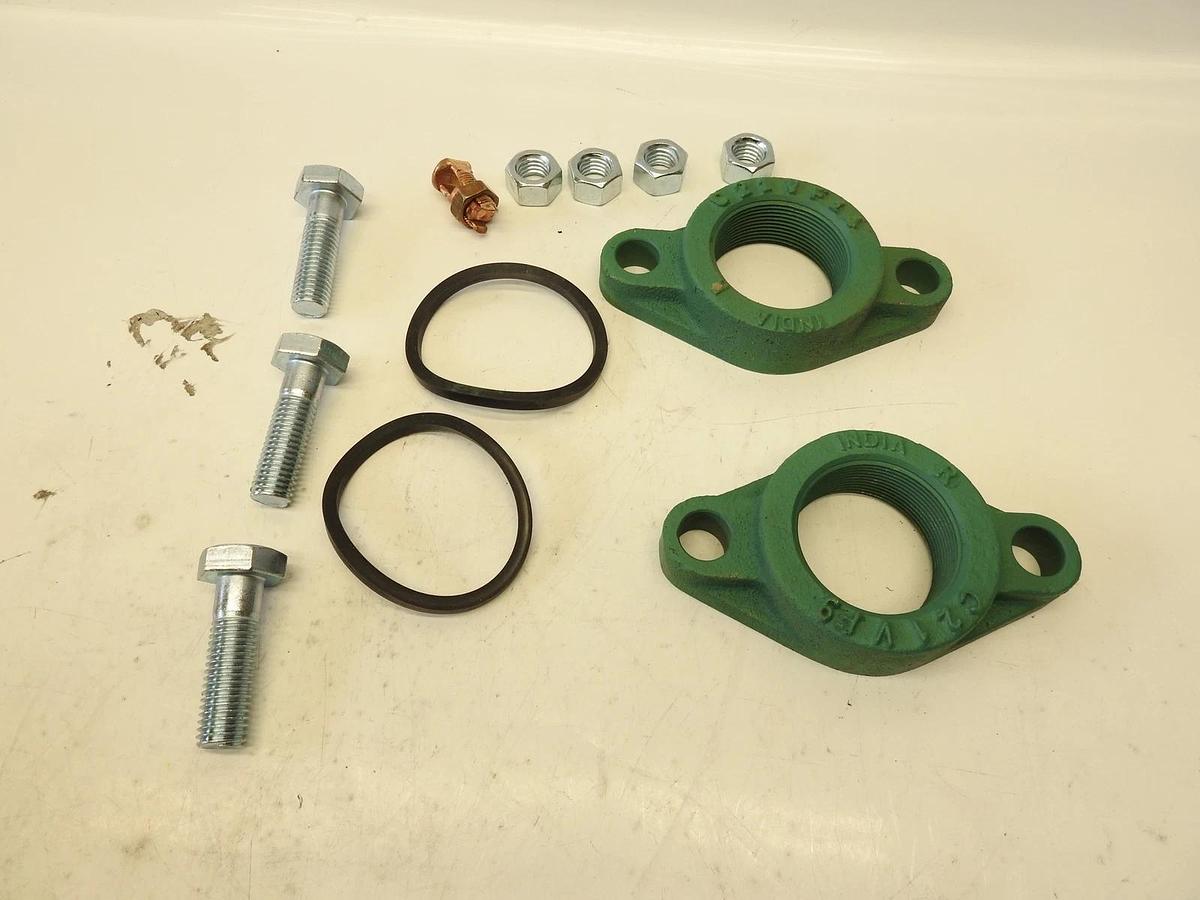 NEW TACO 2" NPT Cast Iron Flange Set w/Bolts & Gaskets 1600-032C