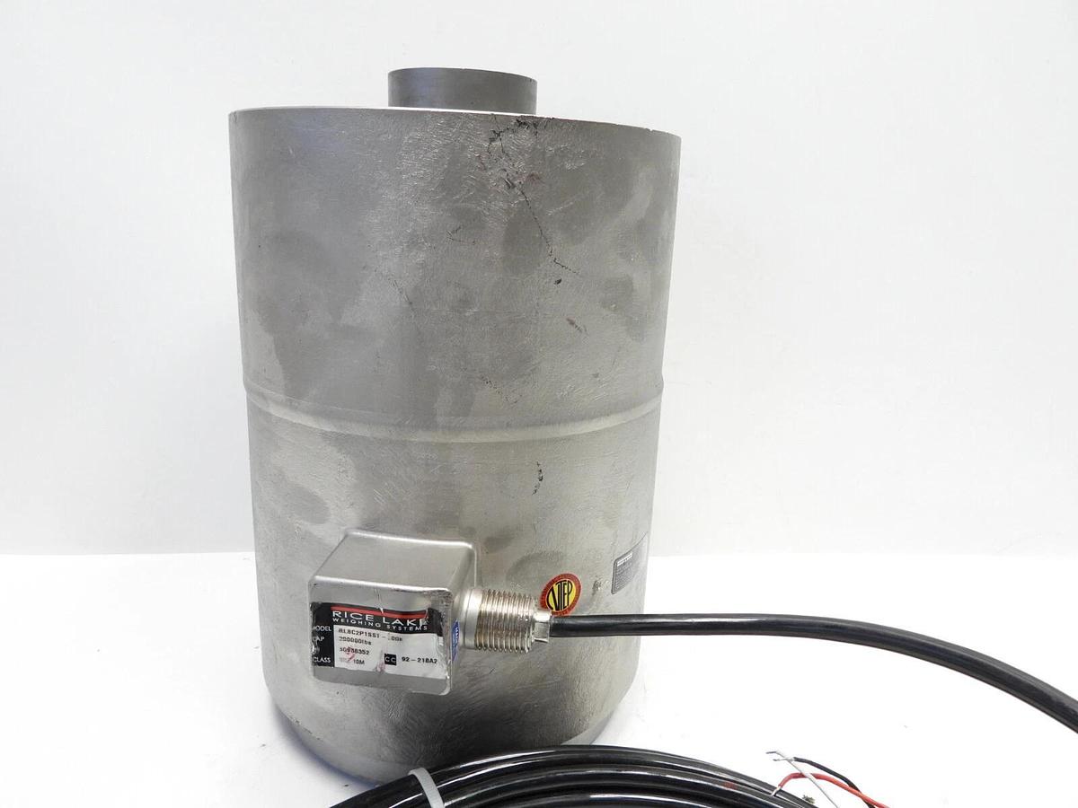 RICE LAKE RL8C2P1SST-200K STAINLESS STEEL COMPRESSION CANISTER LOAD CELL UNUSED