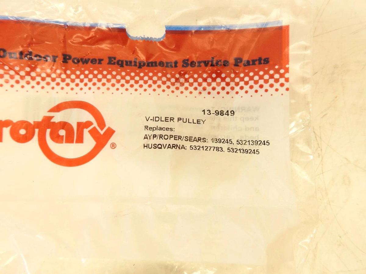 New Genuine Rotary 13-9849 V-Idler Pulley